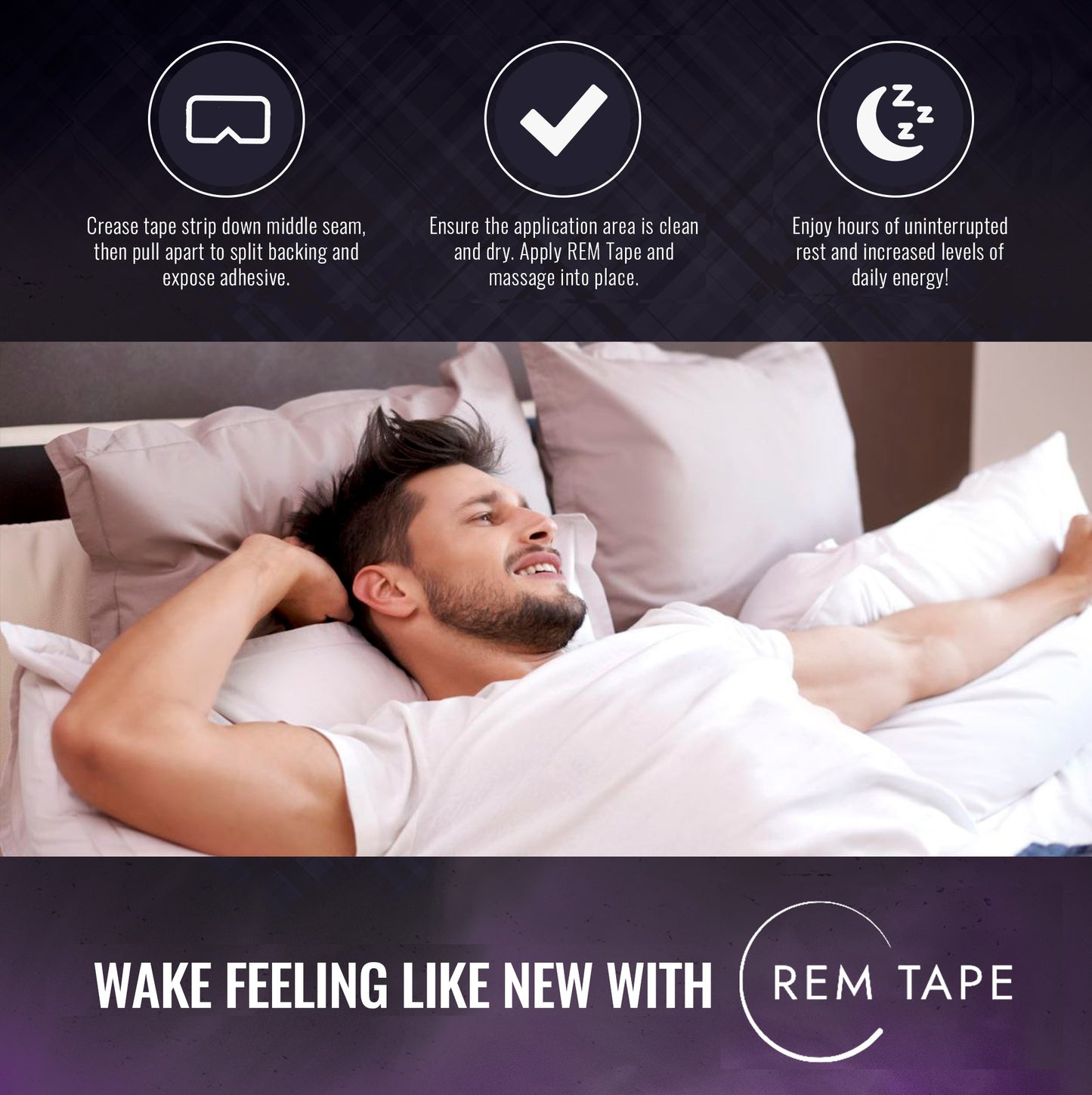 REM Tape - Mouth Tape For Sleeping (Extra Large - 30 Strips)