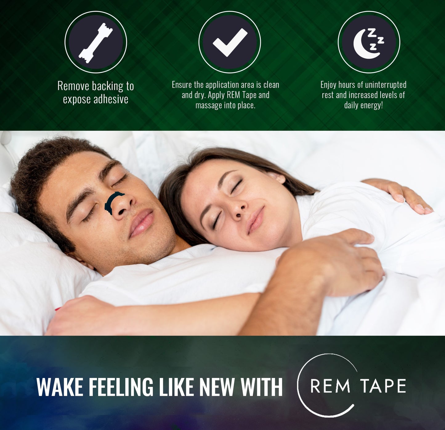 REM Tape - Extra Strength Nasal Strips (30 Strips)