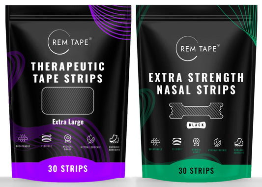 Mouth Tape (Extra Large) + Nose Strip Bundle (60 Strips)